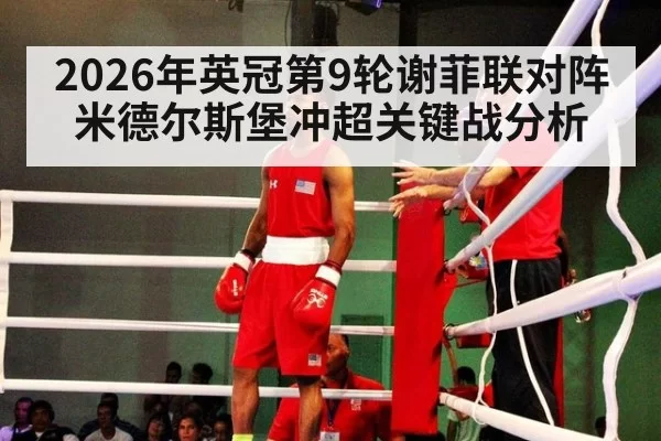 2026年英冠第9轮谢菲联对阵米德尔斯堡冲超关键战分析